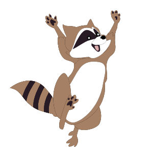 Happy Raccoon