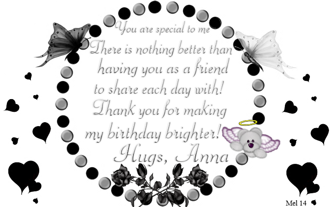 Anna -You are special to me...