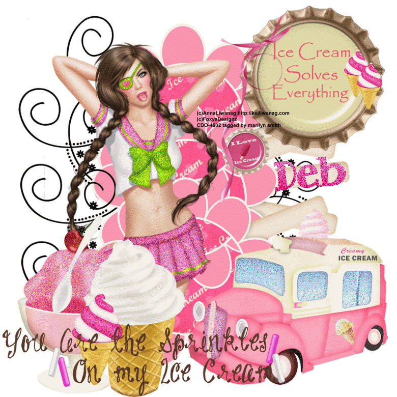 I love ice cream/girl/Deb