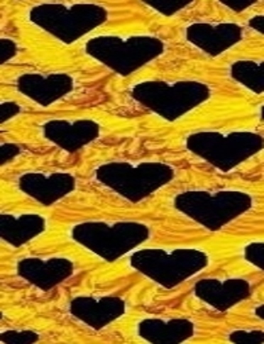 Gold n Black Heart