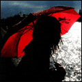Red umbrella