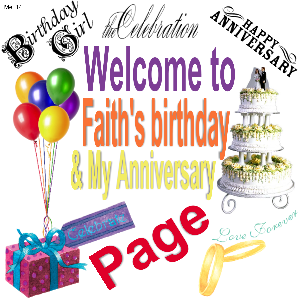 Welcome to Faith's birthday...