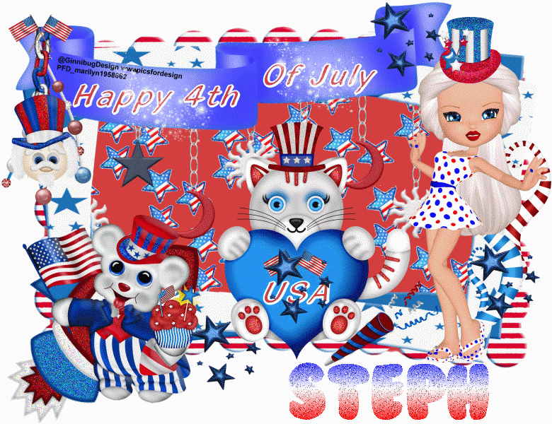 Happy 4th of july/stars/Steph
