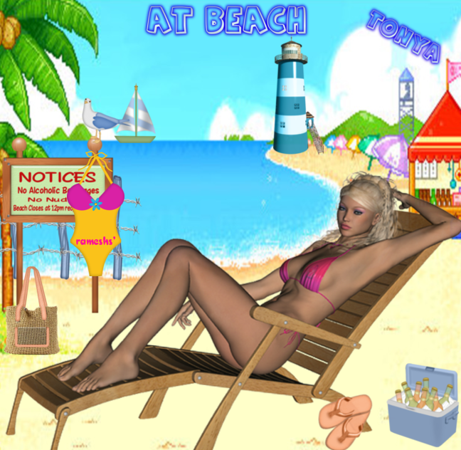 AT BEACH - TONYA