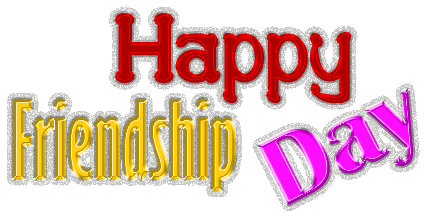 Happy Friendship Day (in Glitter Text)