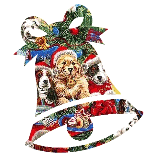 Christmas pups bell