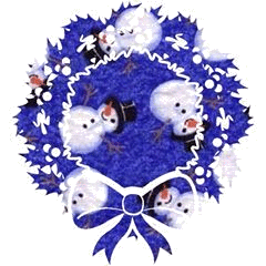 Snowman Wreath