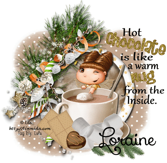 Loraine - Winter Hot Cocoa Chocolate Coco friendship hugs