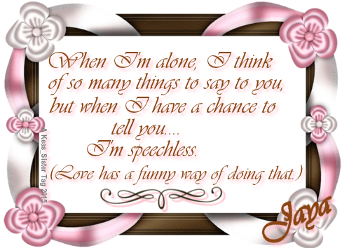 Jaya - Think Of You - Speechless