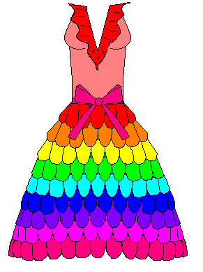 rainbow dress