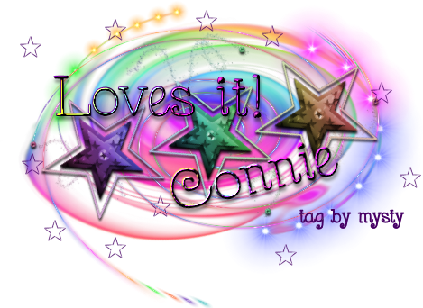 rainbow stars name tags
