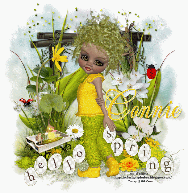 Hello Spring Connie (in Glitter Text)