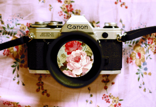 Beautiful Floral Camera Canon