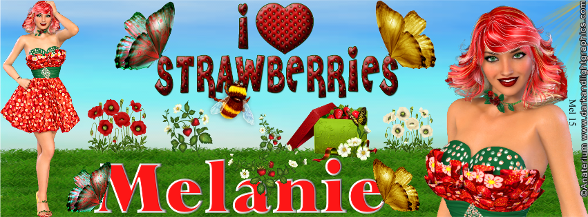 Melanie -I Love Strawberries fb cover
