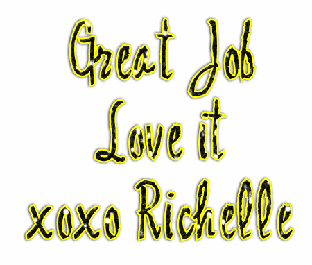Great Job Love it xoxo Richelle