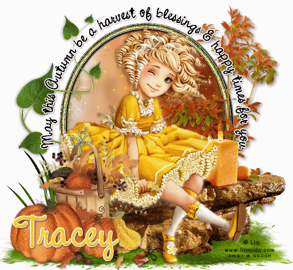 May this Autumn be a harvest time for you.Tracey