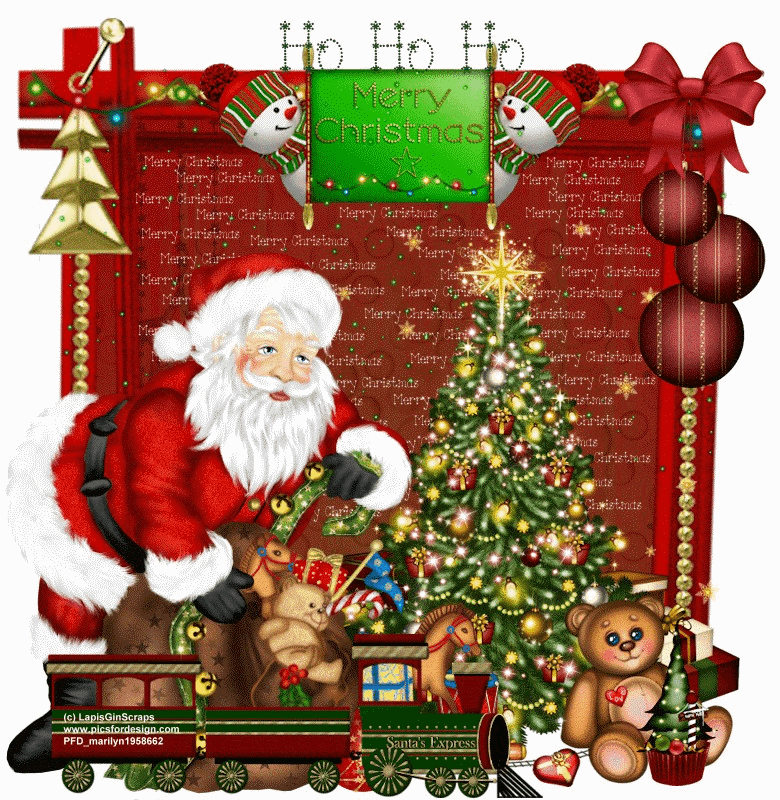Merry Christmas Santa/red,green
