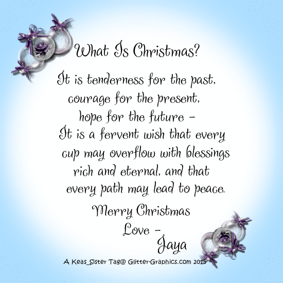 Jaya - What Is Christmas - Ornaments