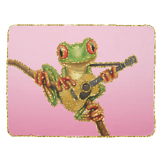 frog with guitar