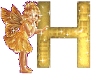 The angel with H letter
