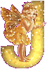 The angel with J letter