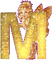 The angel with M letter