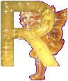The angel with R letter