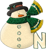 Snowman with N letter