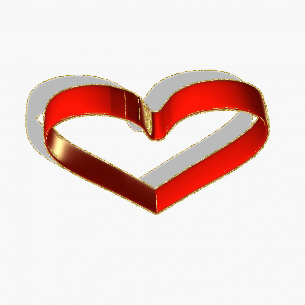 ribbon red heart