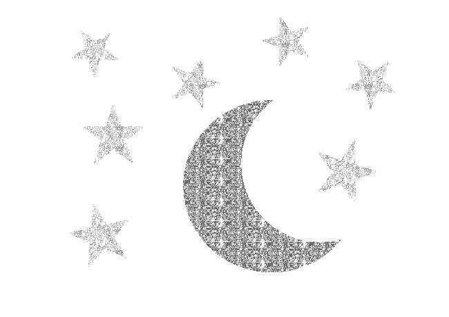 moon and stars