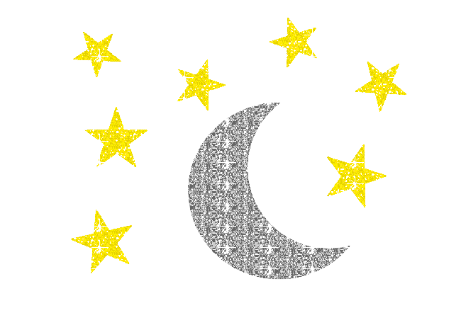 moon and stars