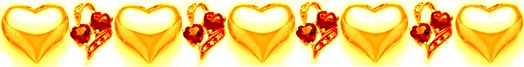 Yellow Gold Triple Heart Divider