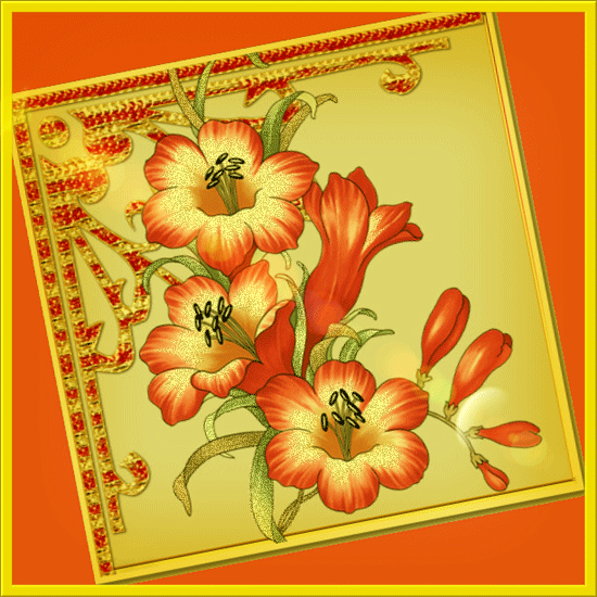 orange flowers