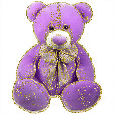 purple teddy bear
