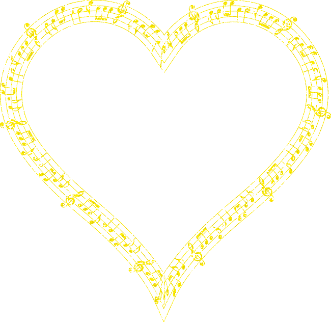 heart of musical notes