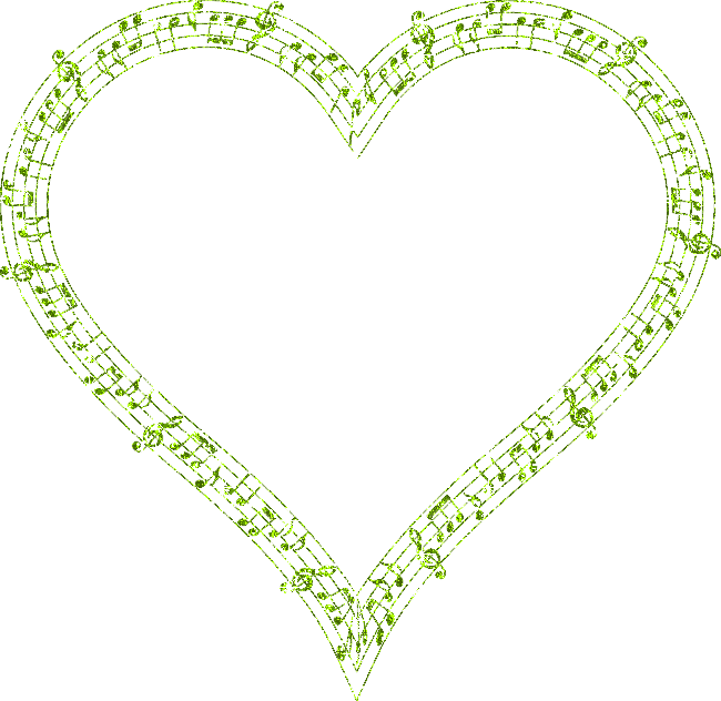 heart of musical notes