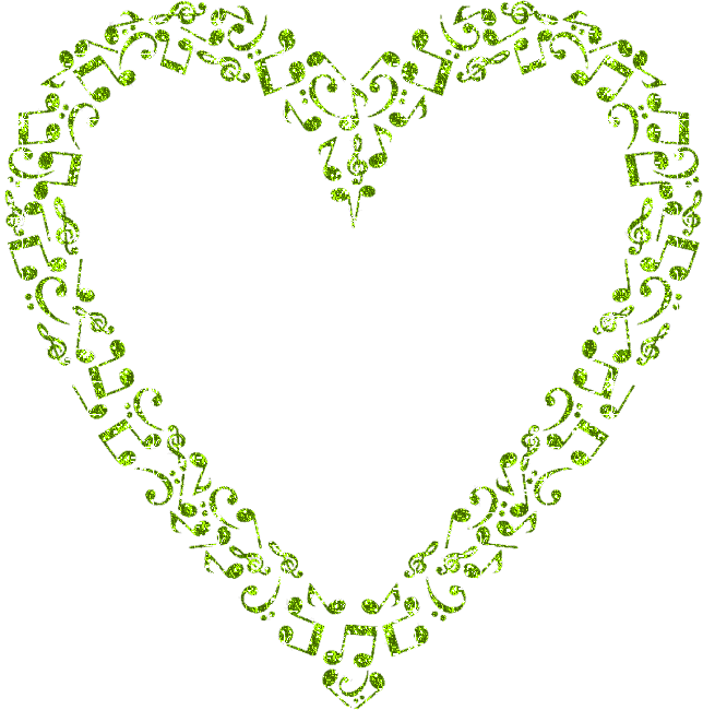 heart of musical notes