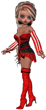 glitter doll