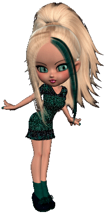 glitter doll