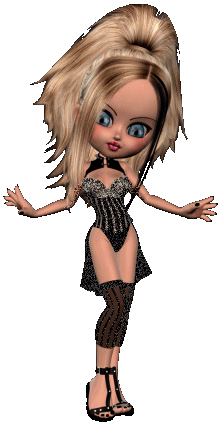 glitter doll