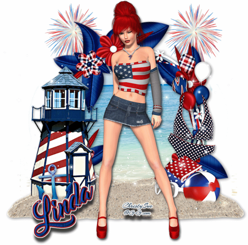 Red, White, Blue-Linda