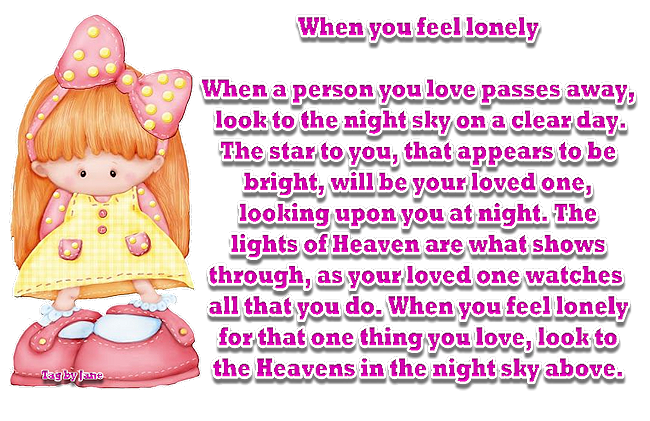 When you feel lonely