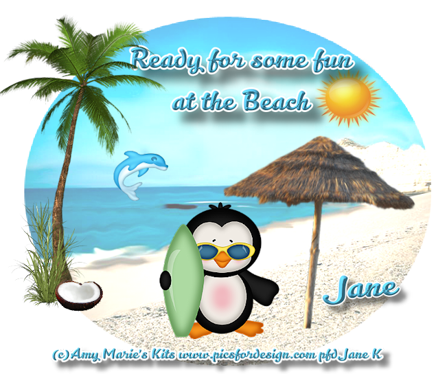 Fun at the Beach - Jane