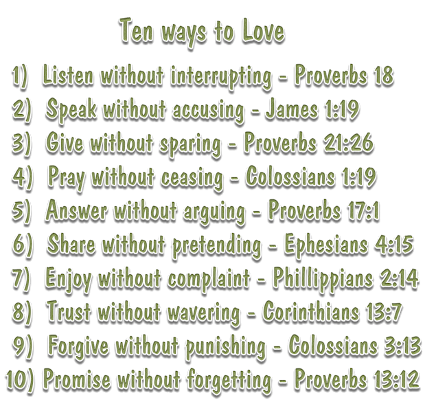 10 Ways to Love