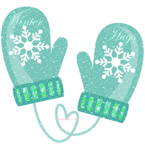 Winter Hugs (mint mittens)