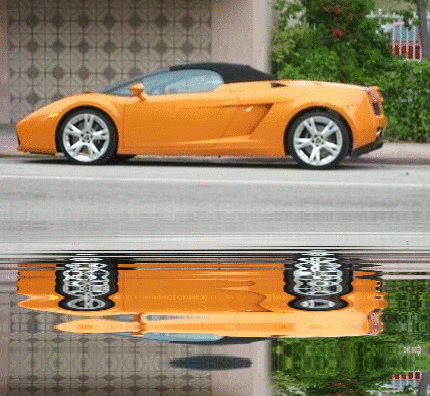 orange car