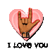 ASL DEAF  I LOVE YOU HAND