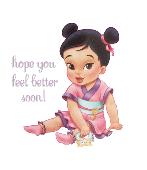 hope you feel better soon!