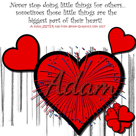 Adam - Never Stop Doing Things - Hearts