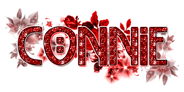 Connie Red Glitter